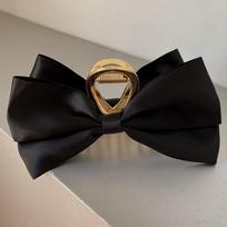 2022 Korean Dongdaemun Elegant Large Bow Shark Hair Clip