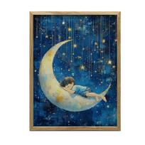 Dreamy Harmony Poster Dreamy Harmony Poster, 40X50 Cm, Gold Aluminum Frame, 230 Gsm Matte Paper 54