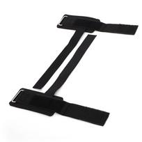 2 PCS Fitness Wristband Exercise Wrist Wrap Strap for Pull Up Weight Lifting Squat Dumbbell Black