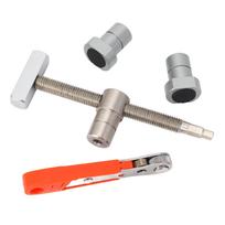 19mm Bench Dog Clamp Stainless Steel Woodworking Table Clamp with 2 Bench Dogs for Carpenters gray