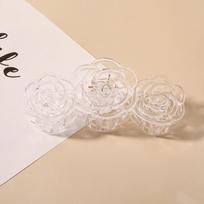 Korea Retro Shark Hair Claws Clips Women Rose Hairpin Flower Hollow Barrettes Girls Fashion Ponytail Hair Accessories Hairgrip
