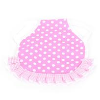 Chicken Saddle Hen Apron Feather Fixer Wing Back Protector Hen Apron with Elastic StrapsPink Dots