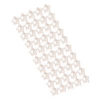 50Pcs Pentagram Paperclips Electroplating Process Fadeless Cute Shaped Mini Rose Gold Paper Clips