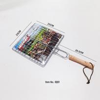 Portable Cross-Border BBQ Grill for Burgers and Fish with Multiple Adjustable Sizes