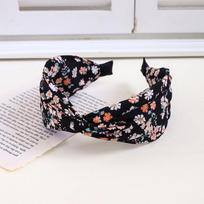 PROLY New Fashion Women Headband Wide Side Cross Knot Flower Hairband Fresh Color Bohemia Turban Hair Accessories