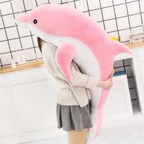 1pc 160CM Big Size kawaii Dolphin Plush Toys Lovely Stuffed Soft Animal Pillow Dolls for Children Girls Sleeping Cushion Gift 30CM