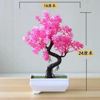Sodo kompozicijos ornamentai Plastikiniai augalai Bonsai Mažas medis Vazonas Dirbtinis augalas Vazoninė gėlė Namų kambario stalo Šventinė dekoracija