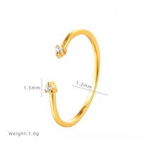 Korean Version of Minimalist Double Zir*****pen Ring Titanium Steel Electroplating Niche Tail Ring Women Ins Personalized Accessories 5