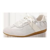 New spring and summer soft-soled satin splicing ballet Forrest Gump versatile casual board shoes women's shoes 35 balta