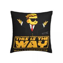 Wall Street Bets To The Moon Pillowcase Printing Polyester Cushion Cover Decorations Wsb Throw Pillow Case Cover Sofa 30x30cm rožinė