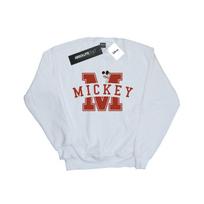 Disney Mens Mickey Mouse Letter Peak Sweatshirt L balta