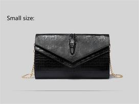 Alligator Pattern Women Cow Leather Clutch Bag Patchwork Crocodile Ladies Cowhide Shoulder Or Crossbody Bags