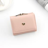 Women's Wallet Short Cartoon Cute Zero Wallet Coin Purses Bag Girl Small Lady Wallet Cardholder rožinė