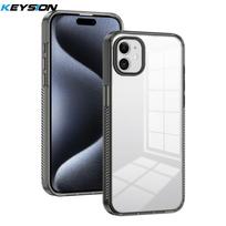 KEYSION Transparent Case for iPhone 12 Pro Max Soft TPU+PC Anti-slip HD Clear Shockproof Phone Cover for iPhone 11 Pro Max for iPhone 12 juoda