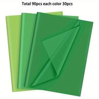 90 Sheets Green Tissue Paper Bulk, Green Tissue Paper Sheets for Gift Bags for Christmas Day Gift Wrapping Birthday Wedding Holiday Paper Flower 90sheets