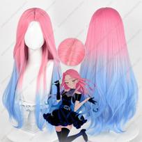 Mizi Cosplay Wig 76cm Long Dyed Gradient Wigs Heat Resistant Synthetic Hair as the picture-