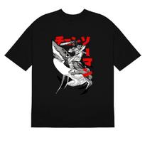 Chainsaw Man Shark Ride T-Shirt - 100% Cotton Anime Shirt with Bold Design S