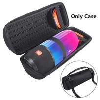 JBL Pulse 3 garsiakalbiui PU kietas dėklas nešiojamas laikymo dėklas maišelis Bluetooth garsiakalbių krepšiai Black+shoulder strap