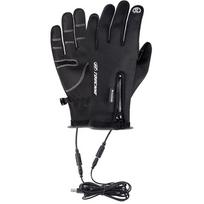 USB Rechargeable Electric Heated Gloves Hand Warmer Touch Screen Gloves Winter Warm Electric Heated Gloves Heating Gloves XL juoda