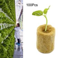 100 vnt. Sodas 2,7x2 cm Sėklų starterio kamščiai Rockwool Pjovimo klonai Kubeliai Dauginimas