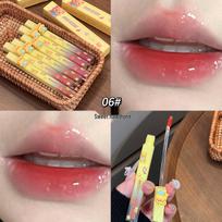 JOJO DIARY Cheese Bear Mirror Lip Glaze - Low Saturation Nude for Clear, Plump, Whitened Lips. brown