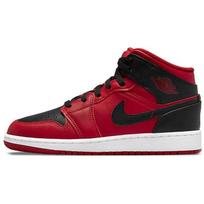 Air Jordan 1 Mid Reverse Bred Vyriški sportbačiai Gym-Red Black White 554724-660 44 black