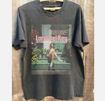 Lana Del Rey JK ir Airijos stadionų turas 2025 m. Anglies spalvos unisex marškinėliai 3XL