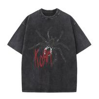 Washed Vintage Rock Band Korn Sick  Twisted Tour  Tshirts Unisex Alternative Nu Metal Music Tshirt Unisex Oversized T Shirts M