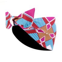 Madinga plati afrikietiško rašto galvos juosta, elastinė surišta boho plaukų apdangalas, kasdieniam dėvėjimui turbanas moterims black