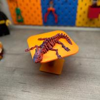 3D Spausdinimo Skeletas Drakonas Žaislas Statulėlė Gyvūno Drakono Modelis Sąnariai Judantys Helovino Scenos Dekoras Vaikų Dovana raudona