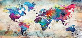 Ob_Xl_33 - Diamond Painting 50X100 - Mapa Swiata