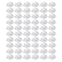 Yousheng 60Pcs Adhesive Cord Organizer Hooks Sticky Wire Holders Mini Size Multipurpose Transparent Cable Management Clips 60pcs