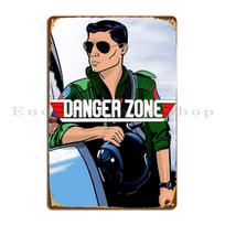 DORA Tin Sign Archer Sterling Tv Danger Zone Movie Mashup Metal Plaque Poster Home Retro Cave Party Printed Tin Sign Poster 20X30CM