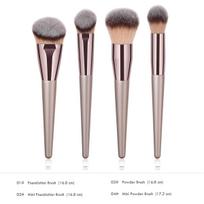4/9/10 vnt Medinis pagrindas kosmetinis antakių šešėlių makiažo šepetėlių rinkiniai įrankiai 4pcs