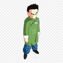 Pleistrai rūbų maišeliui Lygintuvai ant terminių lipdukų Krilino Dbz Dievų mūšio Krilino Goku raštas Plaunamas šilumos perdavimas brown
