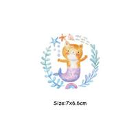 Animal Patch Appliques On Clothes Thermal Transfer T-Shirt Dresses New Design Diy Hot Tear Transfers For Clothing white