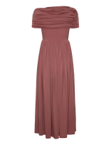 Malina - Ariel Off Shoulder Jersey Midi Dress - Vakarinė suknelė - Rožinė