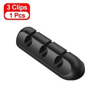 „Essager“ kabelio laikiklis USB kabelio laido laikiklis Pelės Ausinės Ausinės Įkroviklis Laido Apsauga Stalo Apsuktuvo spaustukas Laido Valdymas 3clips juoda