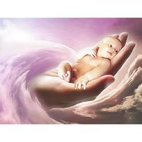 Viso apvalaus gręžimo deimantinis paveikslas „Baby Wave“ deimantinis kalnų krištolinis siuvinėjimas kryželiu namų dekoras Full Round 20x30CM pink
