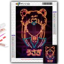 5D „pasidaryk pats“ deimantinis paveikslas „Sailor Moon“ siuvinėjimas kryželiu „Deimantinis siuvinėjimas“ mozaika Full Round 20X30CM black