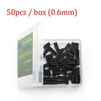 50 vnt. Karpių žvejybos priedai Grybeliai 0,6 mm 0,7 mm Fit Fluorocarbon Stiff Link Greitai keičiamas pasukamasis, skirtas Chod Rig Ronnie Rig Tackle