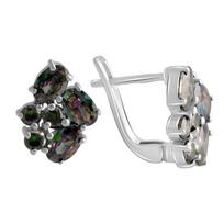 Sidabriniai auskarai su mistiniu topazu 5.054ct (2120759) įvairiaspalvė spalva