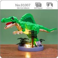 91007 Juros periodo Spinozauras Dinozauras Monstras Gyvūnų Lėlė Mini Deimantiniai Blokai Konstruojamasis žaislas vaikams be dėžutės green