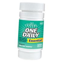 Kasdieniai multivitaminai, One Daily Essential, 21st Century 100 tabs (36440024) 100tab
