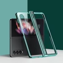 Pilnai apsaugotas vyris, skirtas Samsung Galaxy Z Fold 4 5g dėklas, itin plonas padengimas, skaidrus smūgiams atsparus dangtelis, skirtas Samsung Z Fold4 Case Only (No Pen) žalia