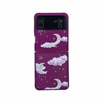 Frosted Translucency Case For Samsung Galaxy Z Flip 4 Case 3 Moon Cloud Folding Shockproof Hard Back Cover For Samsung Z Flip 3 Galaxy Z Flip 3