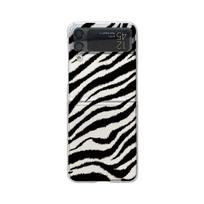For Samsung Z Flip 4 Case Cow Pattern Transparent Folding Phone Case For Samsung Z Flip 3 Zflip4 5g Shockproof Hard Back Cover For Z Flip 4