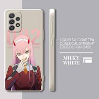 Zero Two Peoples Case For Samsung Galaxy A73 A52 A33 A52s A23 A72 A22 A13 A13 A12 A32 A53 A42 Soft Square Liquid Cover Samsung A13 5G