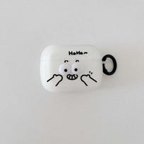 Šypsenėlė Animacinis Šypsenėlė 3D Matinis Silikoninis Minkštas Ausinių Dėklas Apple Airpod 2 3 Pro 1 2-osios Belaidžio Bluetooth Įkrovimo Dėžutės Dangtelis For Airpods 3 (2021) white