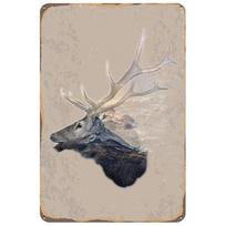 Stumbro lentelė Metalinė Vintažinė skardinė lentelė Metalinis plakatas Pin Up Shabby Namų dekoras Lentelės Baro Kavinės Restorano dekoracija Geležies tapyba 20x30cm brown